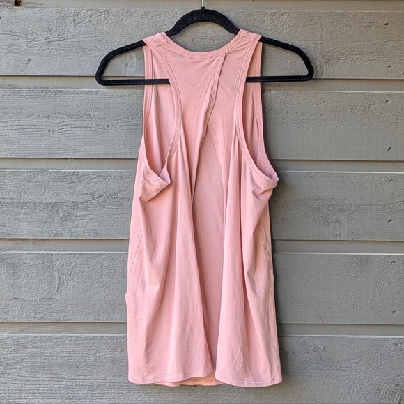 Lululemon All Tied Up Tank Top Coral Pink Size 8 Yoga Pilates Barre - Picture 3 of 5